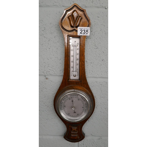 235 - Small banjo barometer