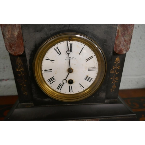 237 - Slate mantle clock