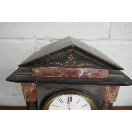 237 - Slate mantle clock