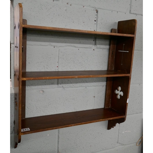 243 - Gothic style wall shelves