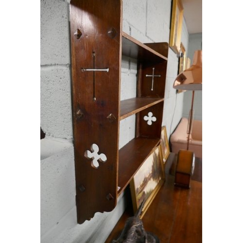 243 - Gothic style wall shelves