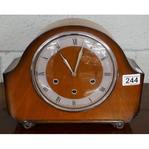 244 - Art Deco mantle clock with Westminster Chime