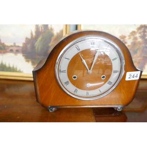 244 - Art Deco mantle clock with Westminster Chime