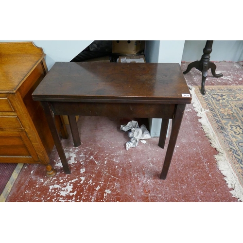 269 - Antique mahogany tea table