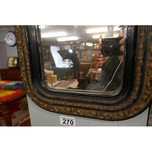 270 - Ornate antique mirror