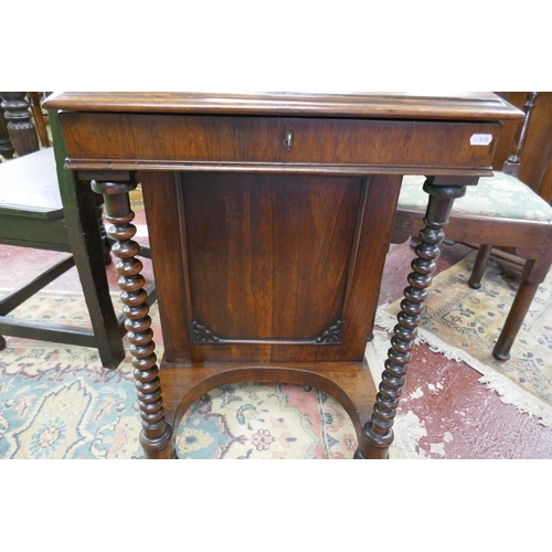 277 - Victorian rosewood davenport