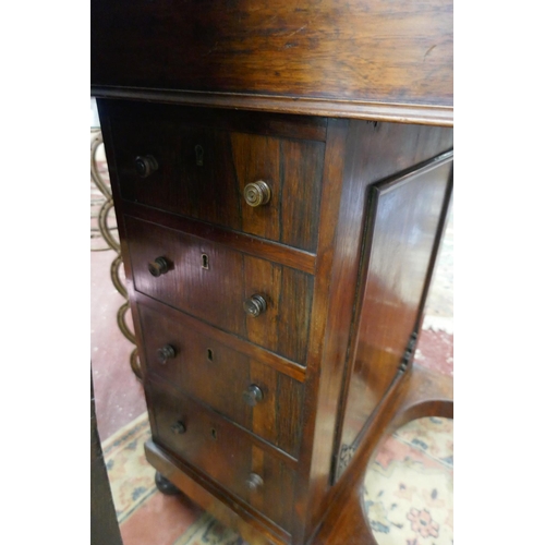 277 - Victorian rosewood davenport