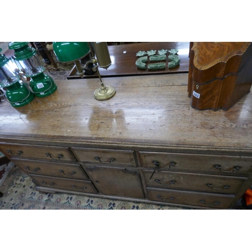 279 - Antique oak sideboard - Approx. W: 160cm D: 55cm H:84cm