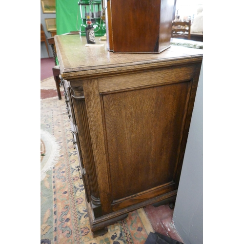 279 - Antique oak sideboard - Approx. W: 160cm D: 55cm H:84cm