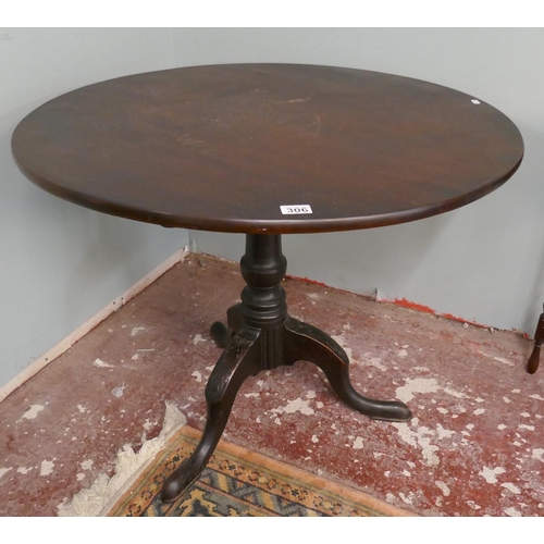 306 - Antique tripod table