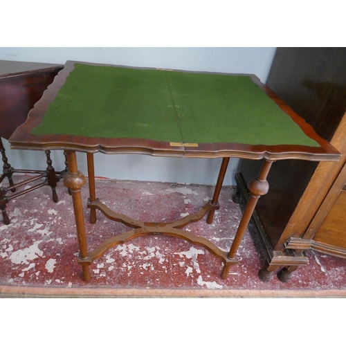 310 - Mahogany card table