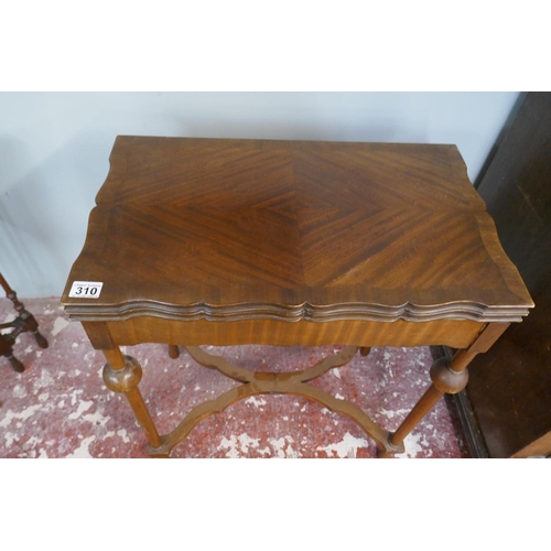 310 - Mahogany card table