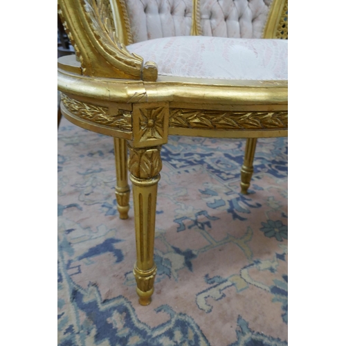 312 - French gilt salon suite