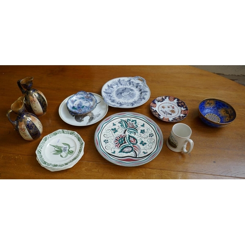 320 - Collection of ceramics to include large Poole charger