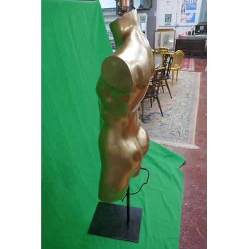 324 - Gold torso manakin lamp