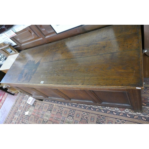 327 - Very large Georgian oak coffer - Approx. W: 176cm D: 62cm H: 78cm