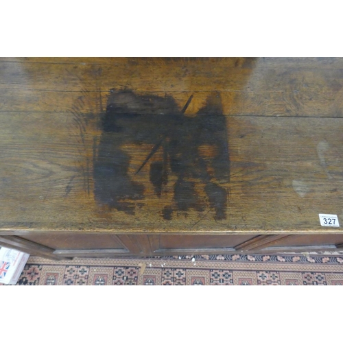 327 - Very large Georgian oak coffer - Approx. W: 176cm D: 62cm H: 78cm