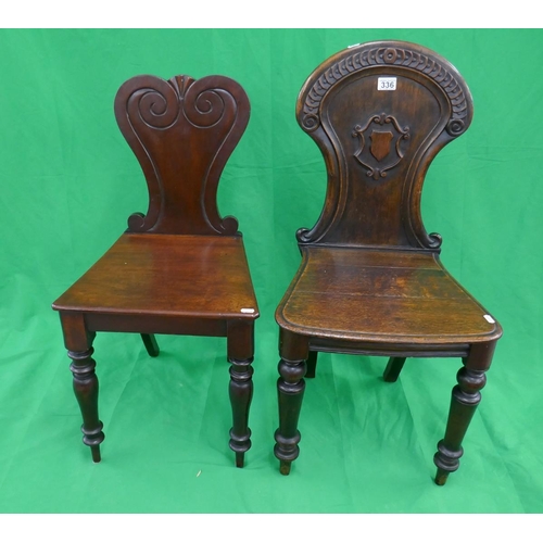 336 - 2 hall chairs