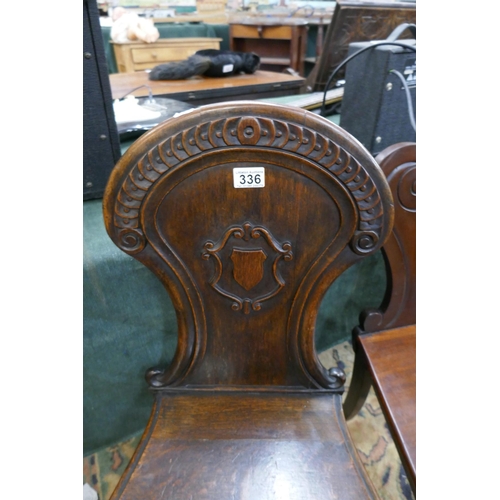 336 - 2 hall chairs