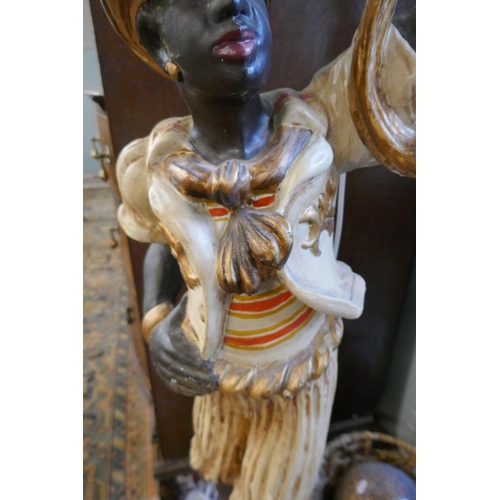 338 - Pair of Blackamoor lamps - Approx. H: 135cm