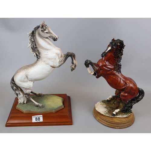 88 - Kaiser West German L/E horse figurine A/F & another