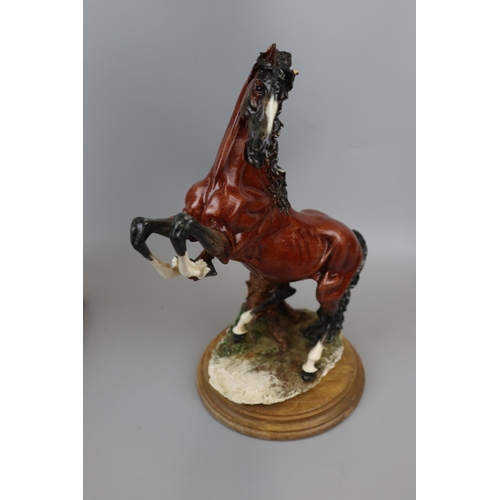 88 - Kaiser West German L/E horse figurine A/F & another