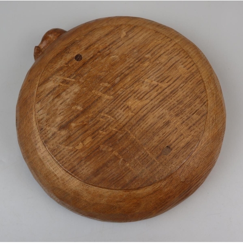 90 - Mouseman carved fruit bowl