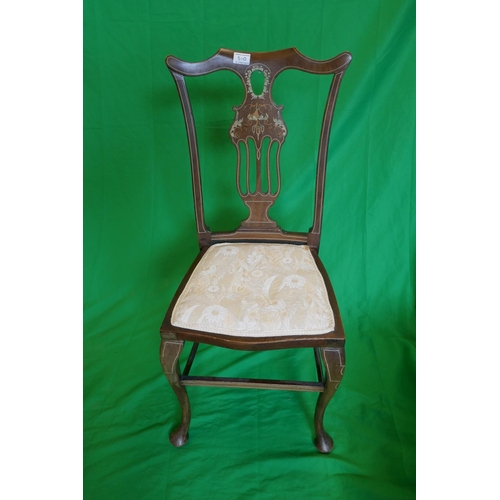 510 - Inlaid bedroom chair