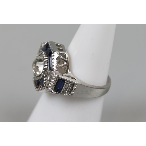 36 - Art Deco style costume ring (Size M)