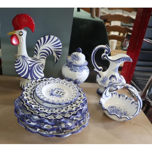 321 - Collection of Portuguese blue and white china