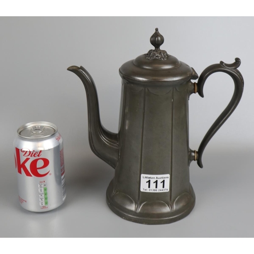 111 - Pewter teapot by Thomas Otley and Sons