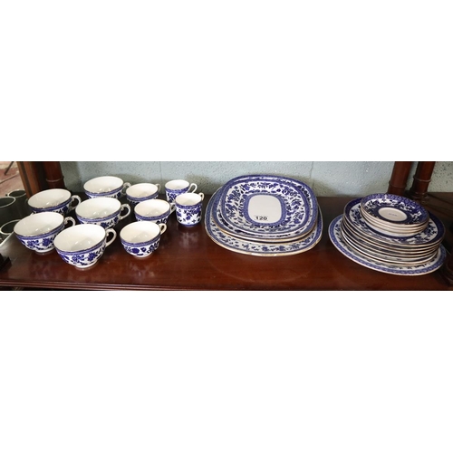 120 - Coalport cups & saucers of various sizes marked AD1750 and plates 