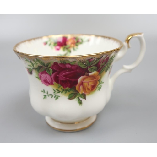 122 - Royal Albert Country Roses together with Christmas Rose tea cup and saucer