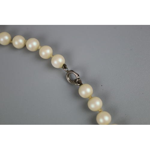 13 - Knotted Indian freshwater pearl necklace