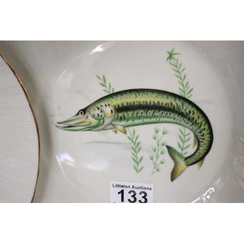 133 - Collection of fish themed plates