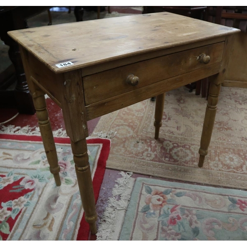 184 - Antique pine side table - Approx. W:75cm D:42cm H:72cm