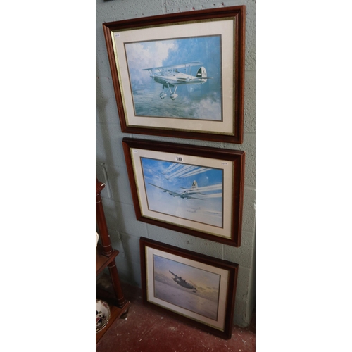 188 - 3 aircraft prints