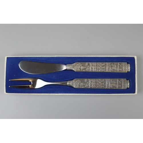 19 - Collection Norwegian pewter flatware