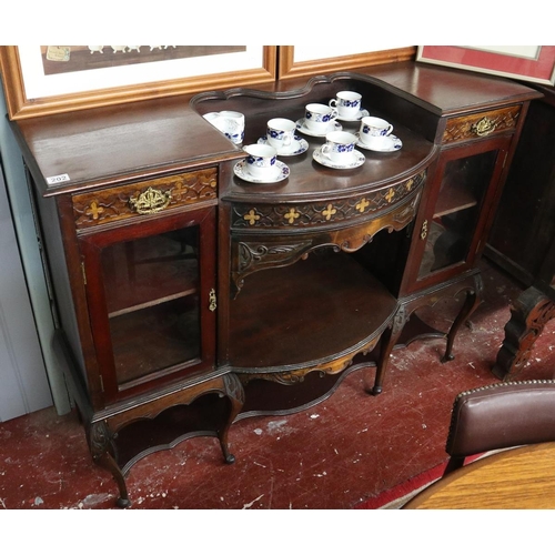 202 - 19thC display cabinet - Approx. W:137cm D:42cm H:114cm