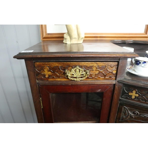 202 - 19thC display cabinet - Approx. W:137cm D:42cm H:114cm