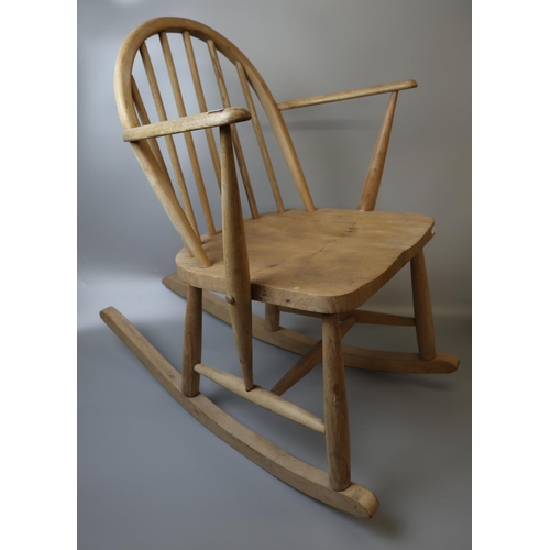 219 - Ercol Blonde Elm rocking chair