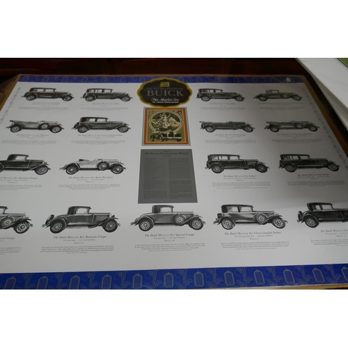 222 - 8 vintage motoring prints