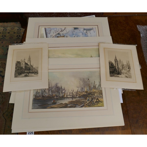 227 - Collection of mostly nautical themed prints - unframed