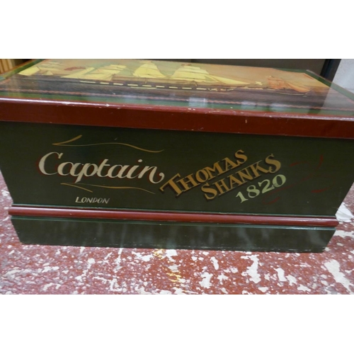 239 - Blanket box with nautical theme