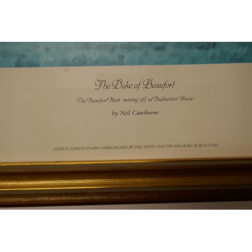 254 - Signed print - The Duke of Beaufort