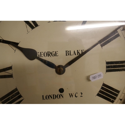 273 - Station clock by George Blake of London in working order