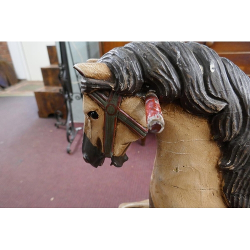 281 - Antique rocking horse