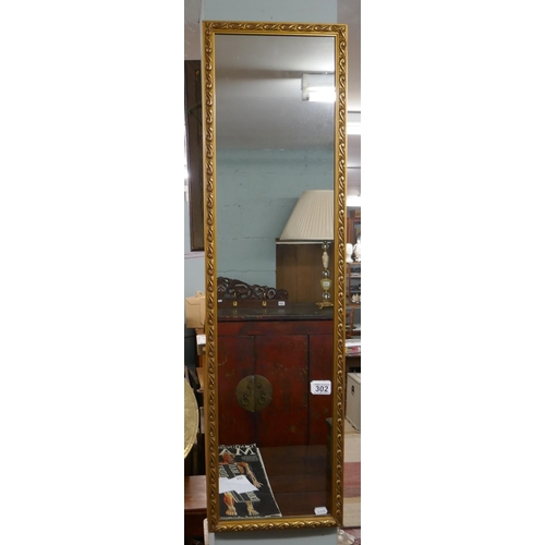 302 - Gilt framed dressing mirror