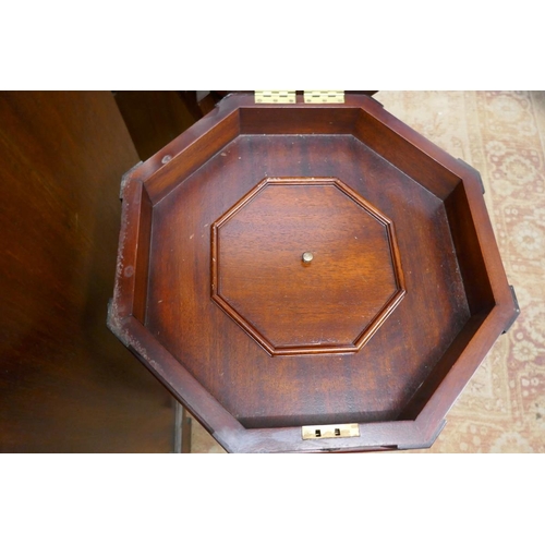 306 - Mahogany sewing tripod table