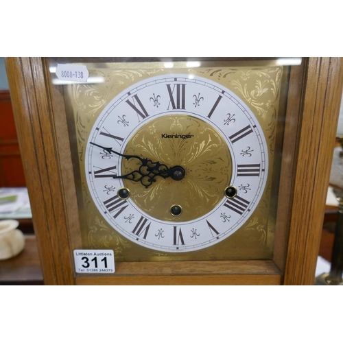 311 - Wooden wall clock - Kieninger